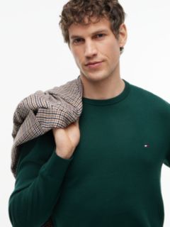 Flag Embroidery Crew Neck Jumper — Green 3