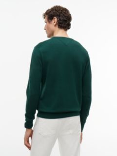Flag Embroidery Crew Neck Jumper — Green 4