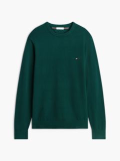 Flag Embroidery Crew Neck Jumper — Green 5