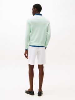 Flag Embroidery Crew Neck Jumper — Green 4