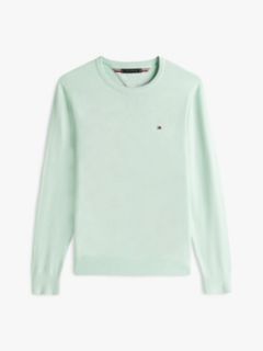 Flag Embroidery Crew Neck Jumper — Green 5
