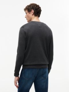 Flag Embroidery Crew Neck Jumper — Grey 4