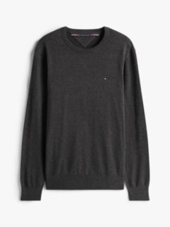 Flag Embroidery Crew Neck Jumper — Grey 5