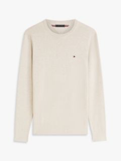 Flag Embroidery Crew Neck Jumper — Khaki 5