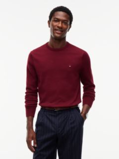 Flag Embroidery Crew Neck Jumper — Purple 1