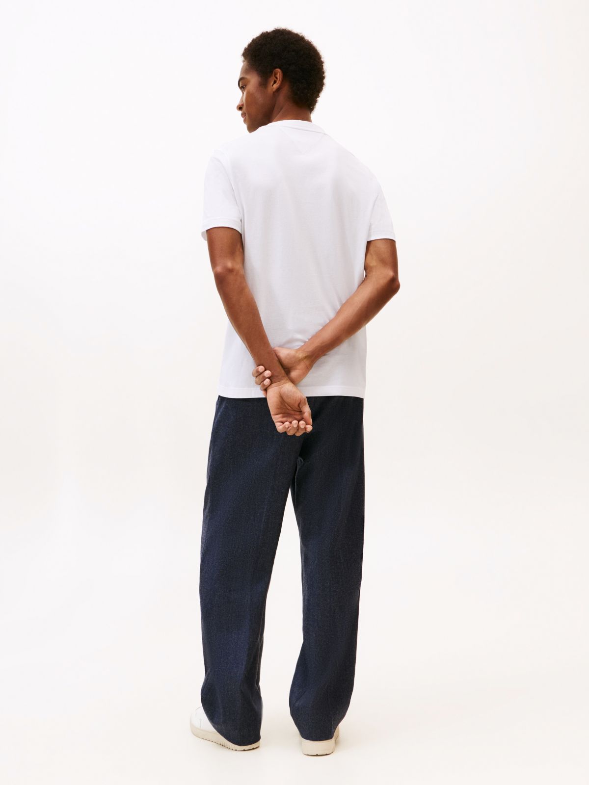 Logo Print Jersey Crew Neck T-Shirt — White