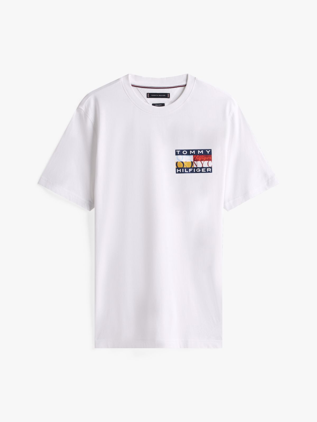 Logo Print Jersey Crew Neck T-Shirt — White