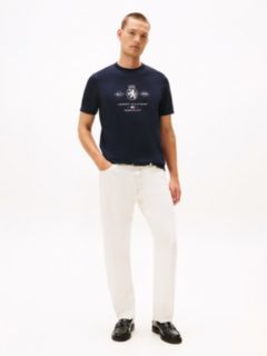 Varsity Graphic Interlock Knit T-Shirt — Blue 3