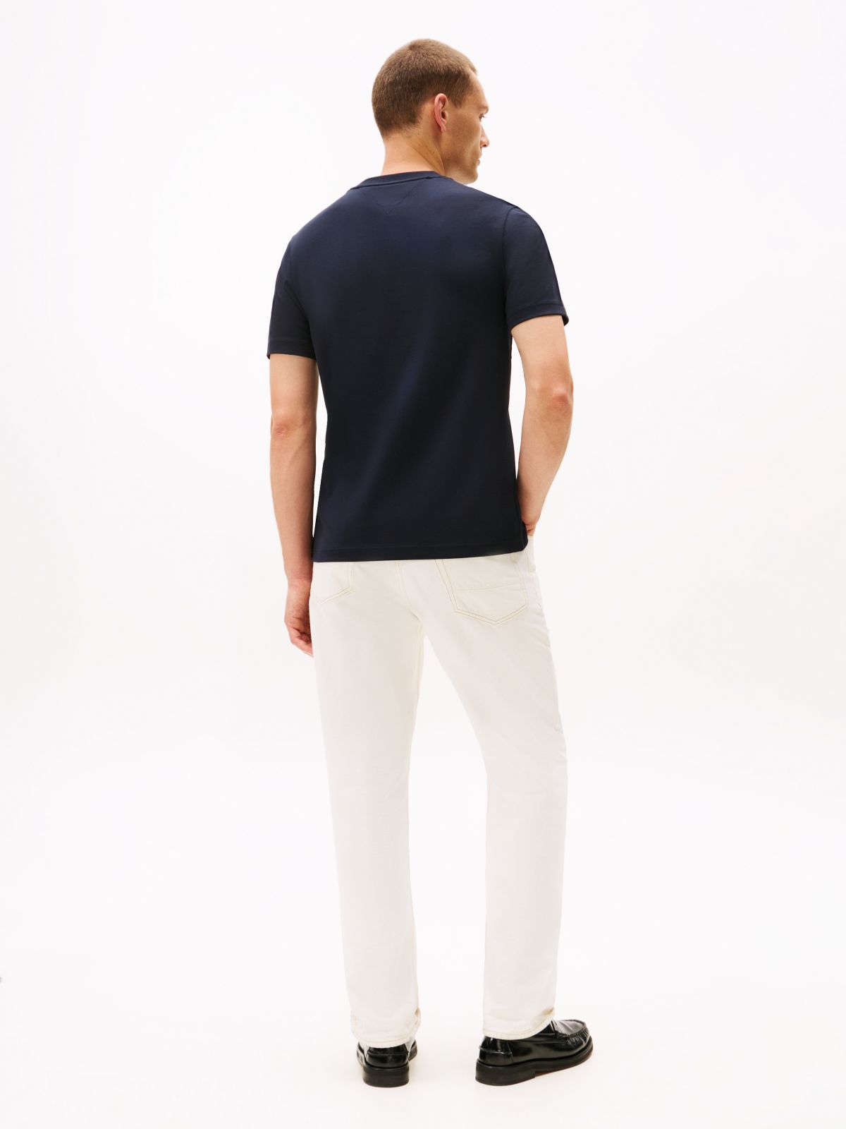 Varsity Graphic Interlock Knit T-Shirt — Blue