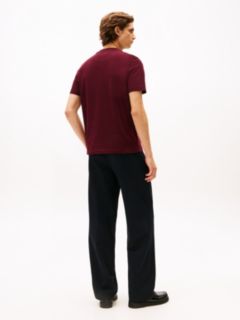 Varsity Graphic Interlock Knit T-Shirt — Burgundy 4