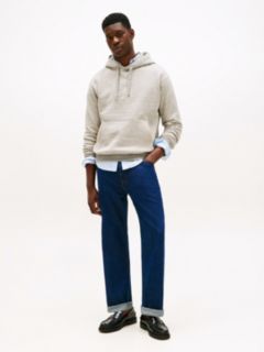 Varsity Crest Relaxed Fleece Hoody — Grey 3