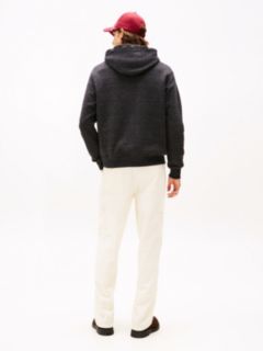 Varsity Crest Relaxed Fleece Hoody — Grey 4