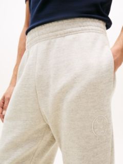 Varsity Crest Embroidery Relaxed Joggers — Grey 3