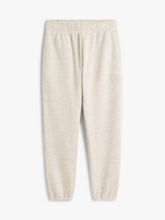 Varsity Crest Embroidery Relaxed Joggers — Grey 5