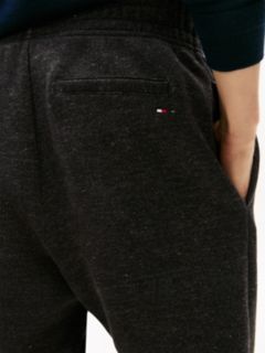 Varsity Crest Embroidery Relaxed Joggers — Black 3