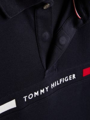 polo adaptive regular fit blu da uomini tommy hilfiger