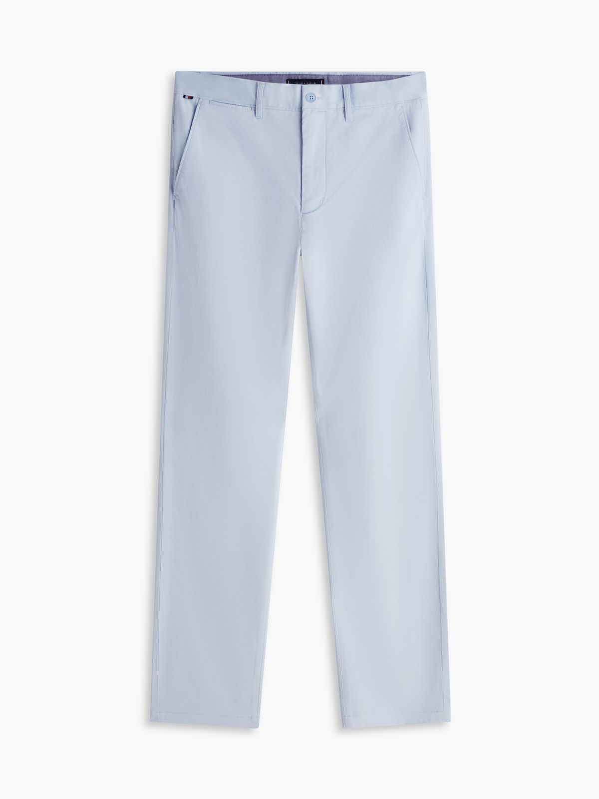 Denton Slim Straight Leg Twill Chinos — Blue