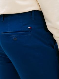 Denton Slim Straight Leg Twill Chinos — Blue 3