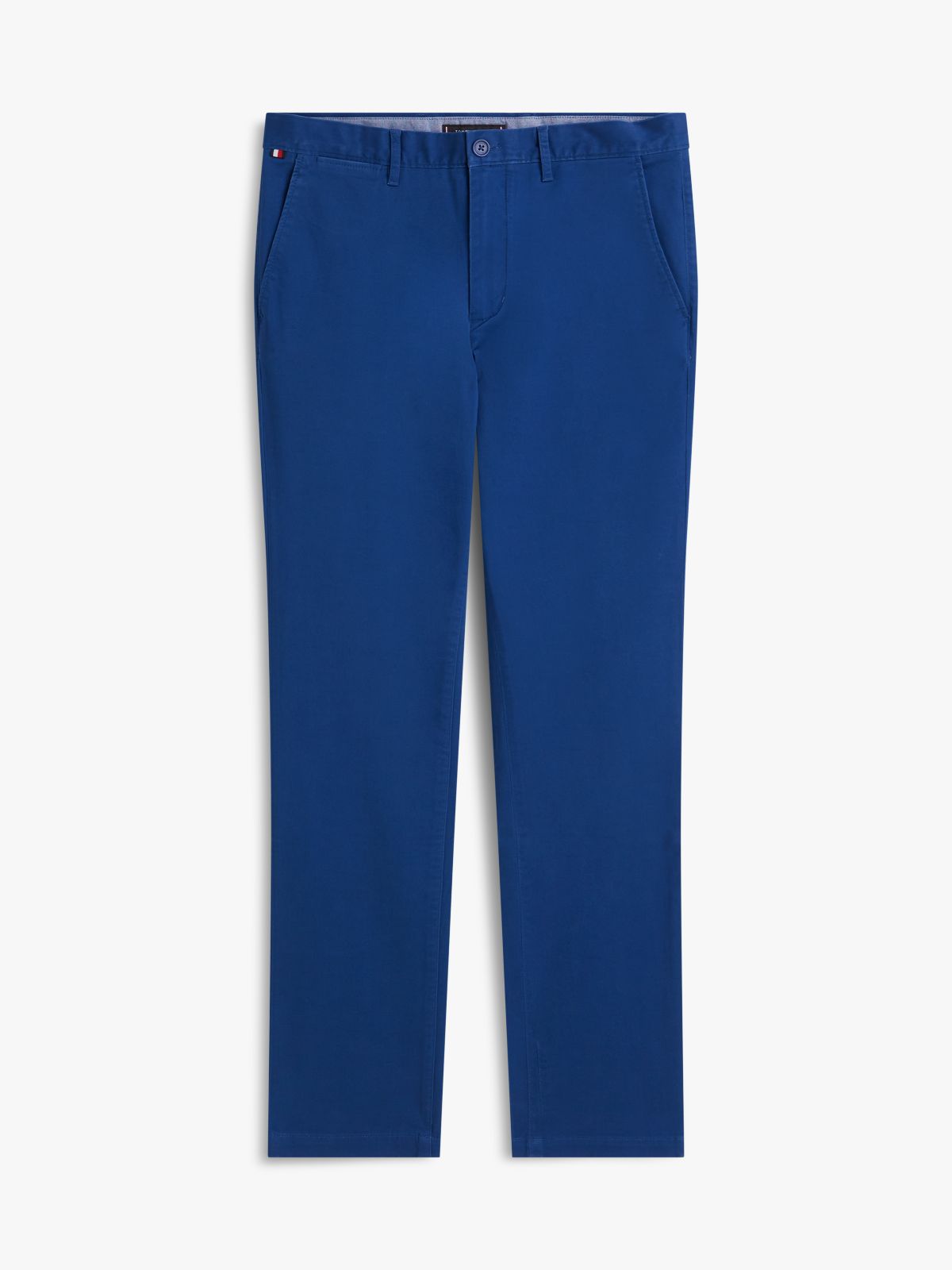 Denton Slim Straight Leg Twill Chinos — Blue