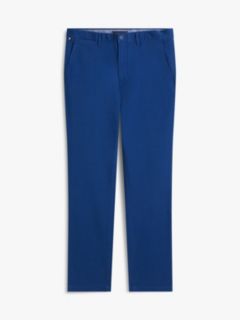 Denton Slim Straight Leg Twill Chinos — Blue 5