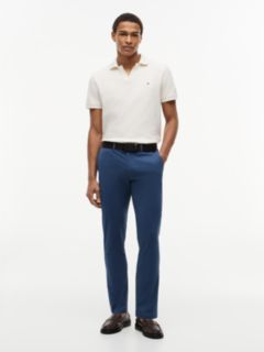 Denton Slim Straight Leg Twill Chinos — Blue 2