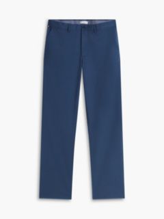 Denton Slim Straight Leg Twill Chinos — Blue 5