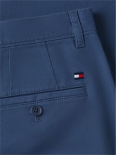 Denton Slim Straight Leg Twill Chinos — Blue 6