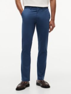 Denton Slim Straight Leg Twill Chinos — Blue 1