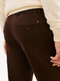 Denton Slim Straight Leg Twill Chinos — Brown 3