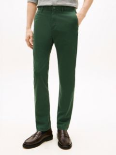 Denton Slim Straight Leg Twill Chinos — Green 2