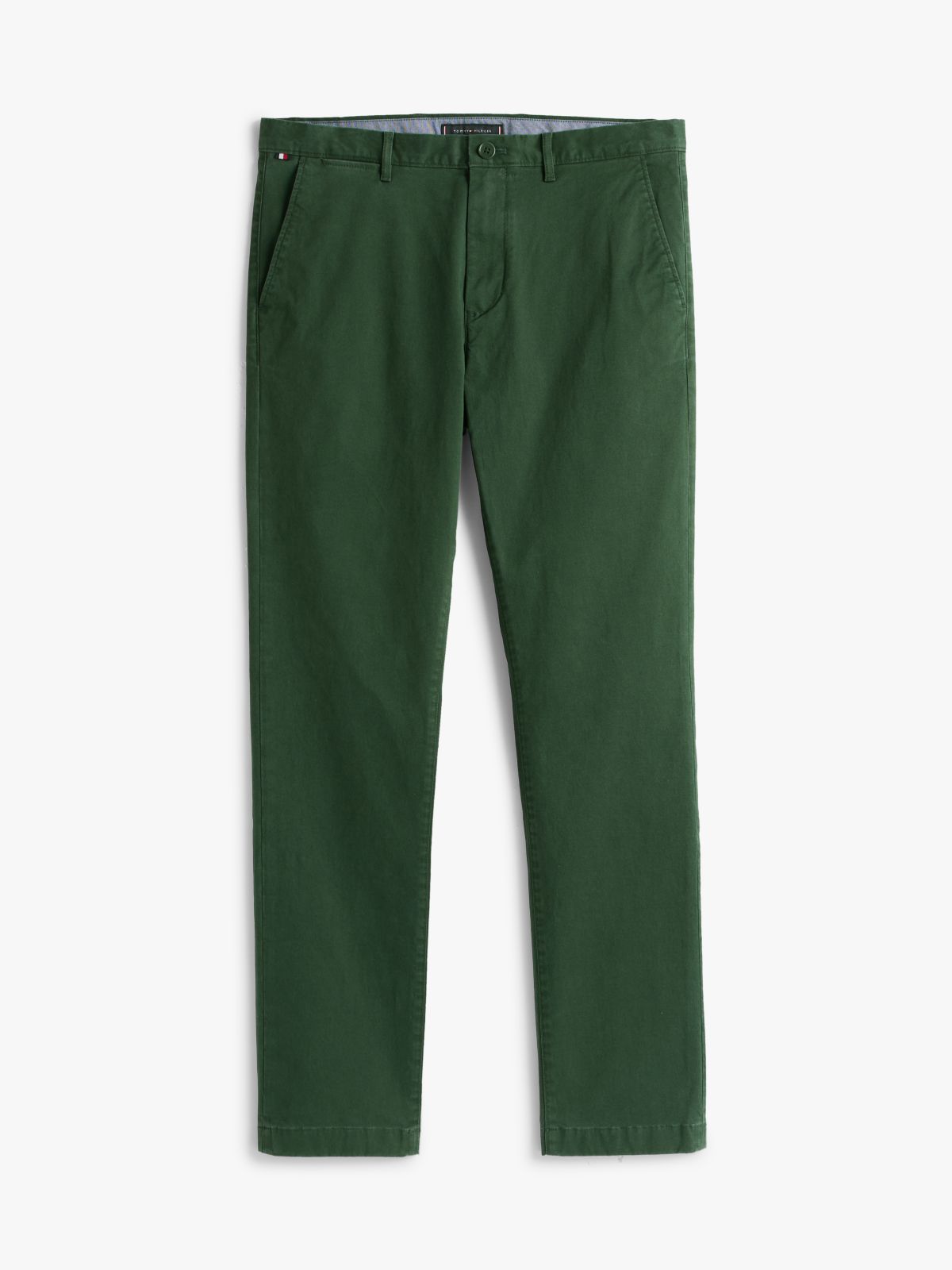 Denton Slim Straight Leg Twill Chinos — Green