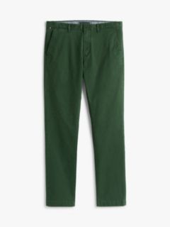 Denton Slim Straight Leg Twill Chinos — Green 5