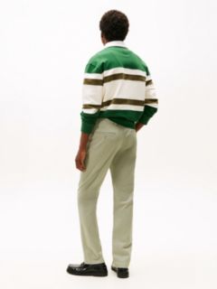 Denton Slim Straight Leg Twill Chinos — Green 4