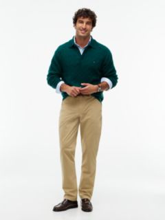 Denton Slim Straight Leg Twill Chinos — Khaki 2