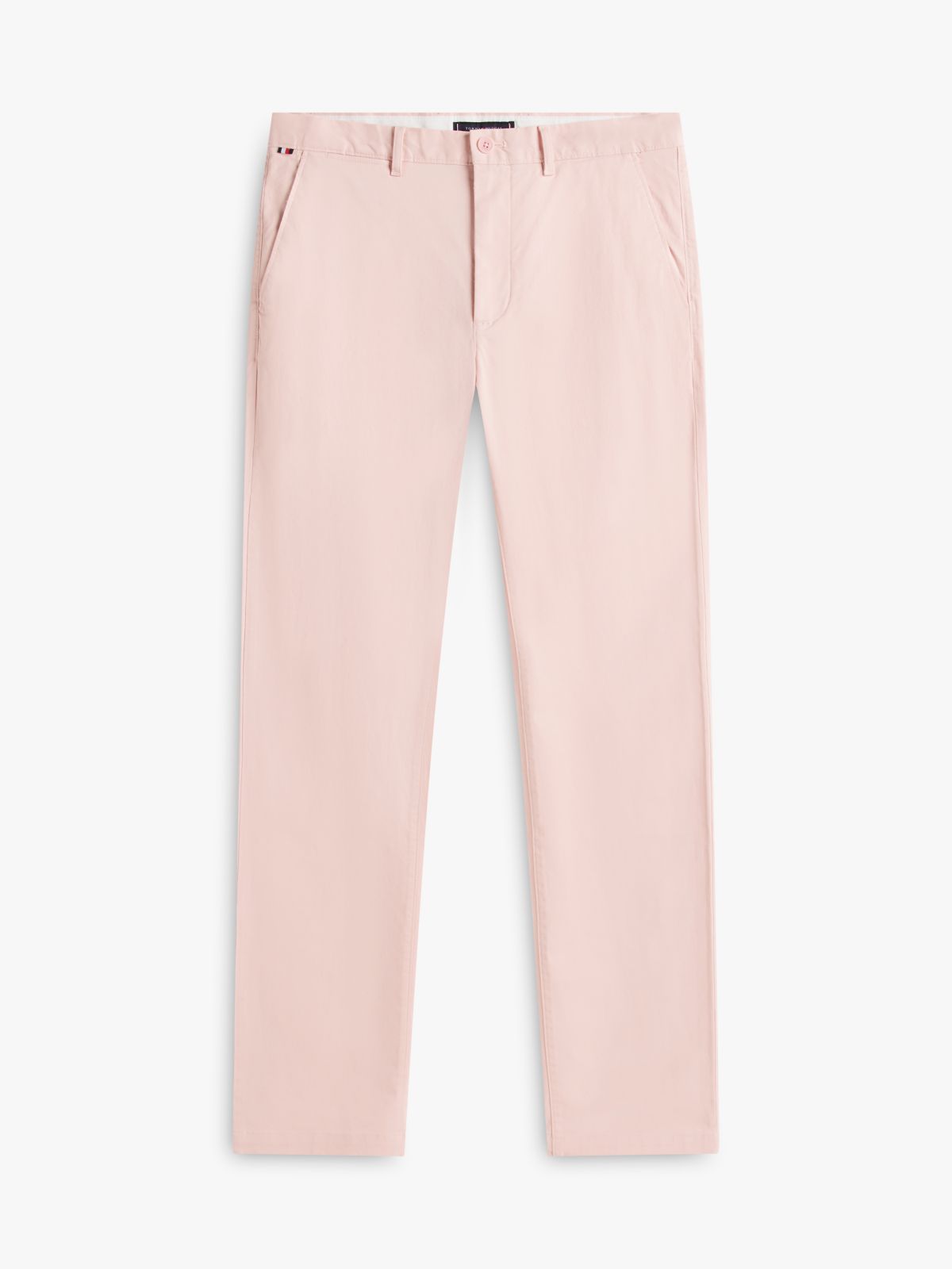 Denton Slim Straight Leg Twill Chinos — Pink