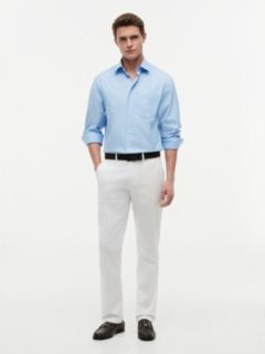 Denton Slim Straight Leg Twill Chinos — White 2