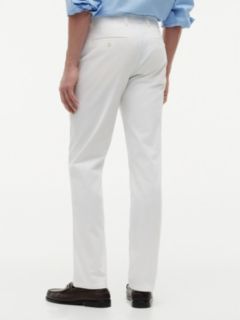 Denton Slim Straight Leg Twill Chinos — White 4