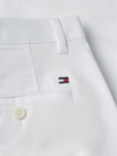Denton Slim Straight Leg Twill Chinos — White 6