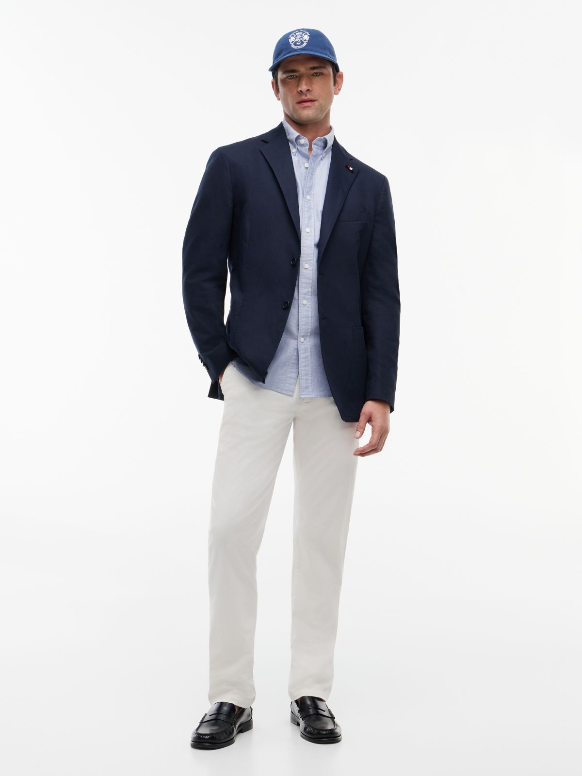 Denton Slim Straight Leg Twill Chinos — Yellow