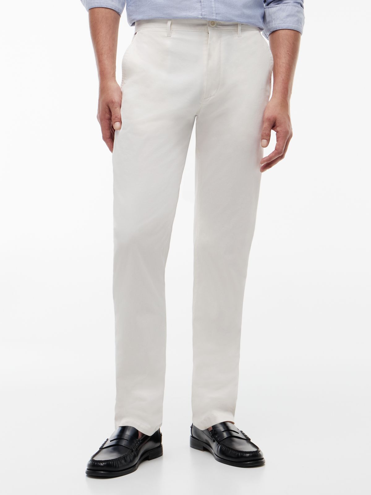 Denton Slim Straight Leg Twill Chinos — Yellow