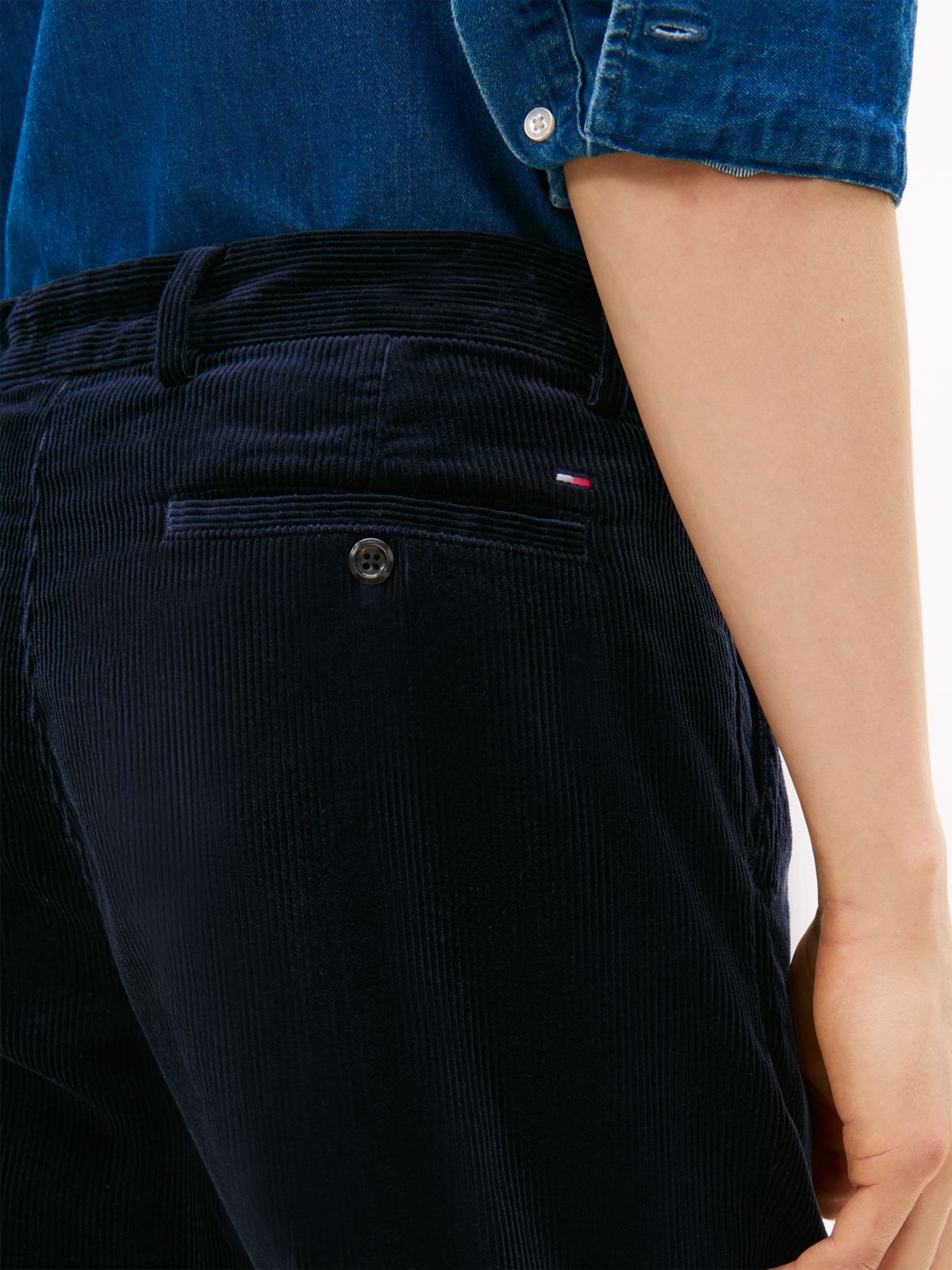 Harlem Pleated Tapered Corduroy Chinos — Black