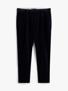 Harlem Pleated Tapered Corduroy Chinos — Black 5