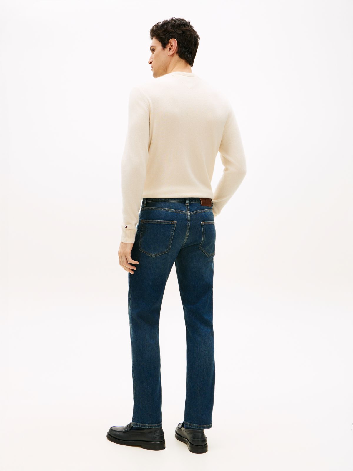 Denton Whiskered Straight Jeans — Blue