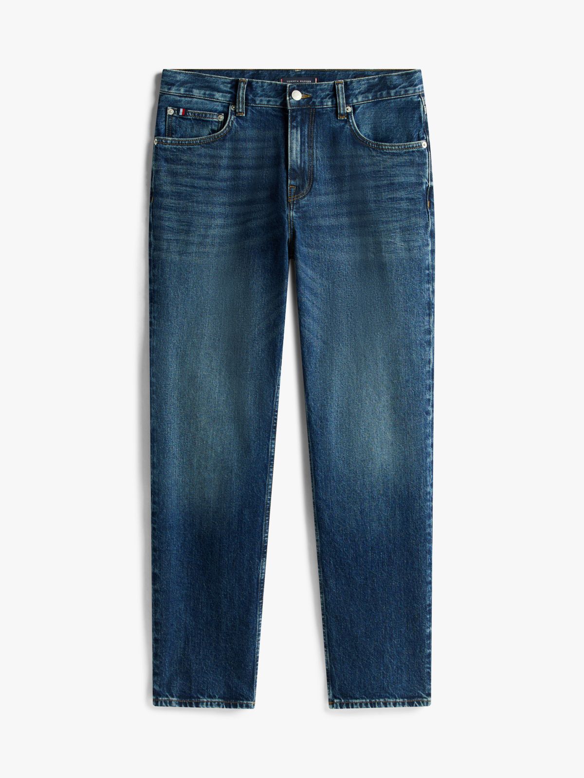 Denton Whiskered Straight Jeans — Blue