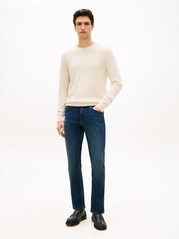 Denton Whiskered Straight Jeans — Blue