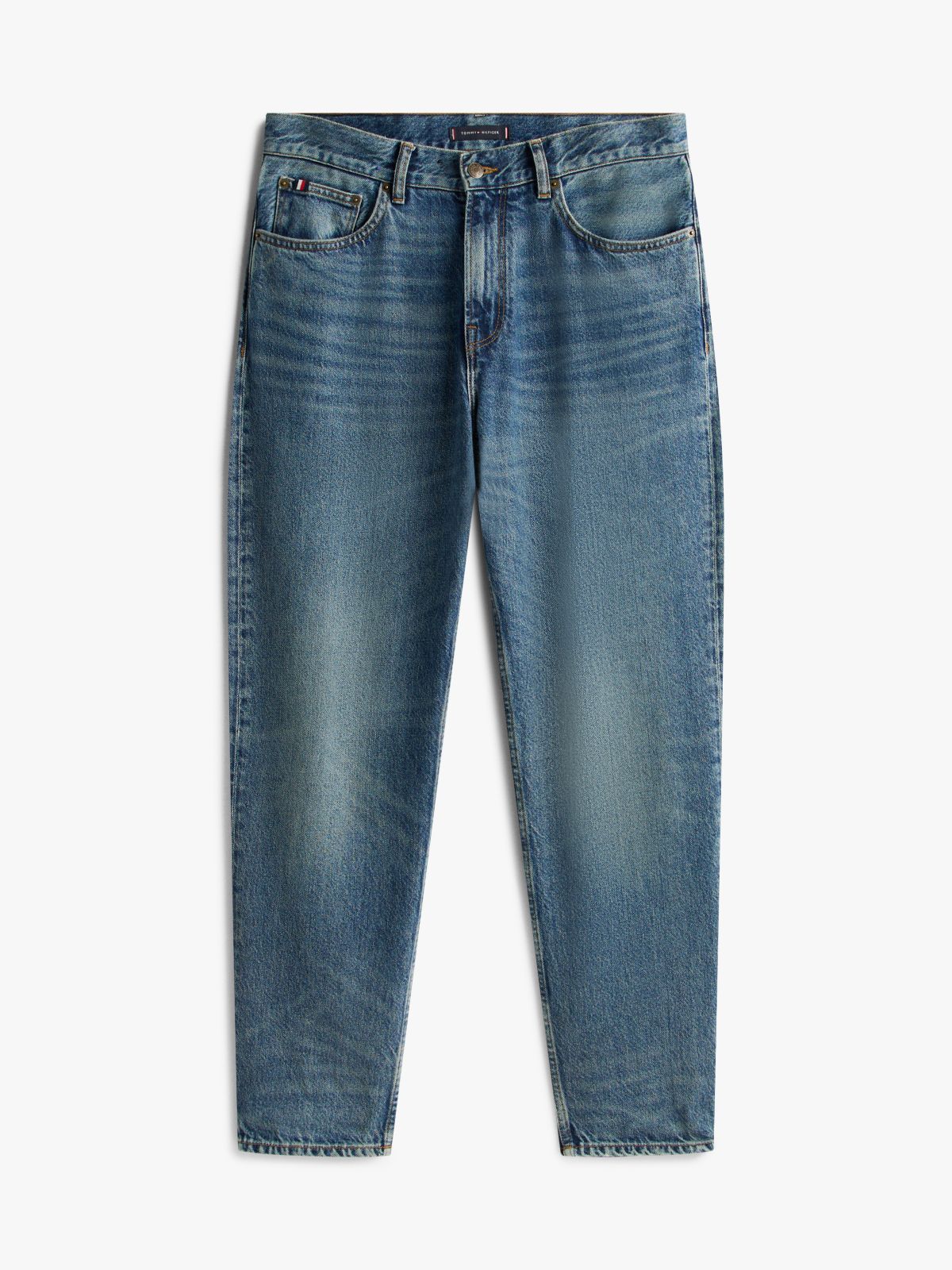 Harlem Whiskered Tapered Leg Jeans — Blue