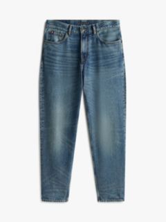 Harlem Whiskered Tapered Leg Jeans — Blue 5