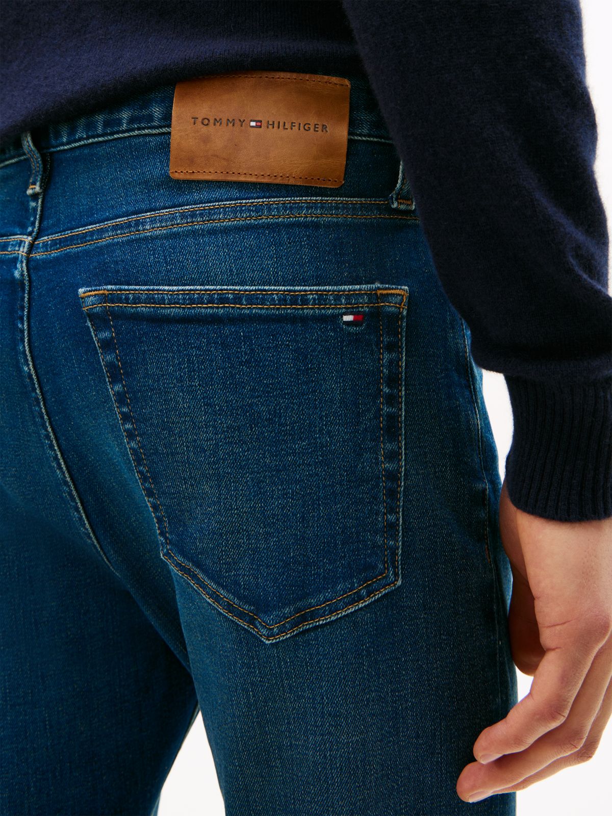 Bleecker Whiskered Slim Jeans — Blue
