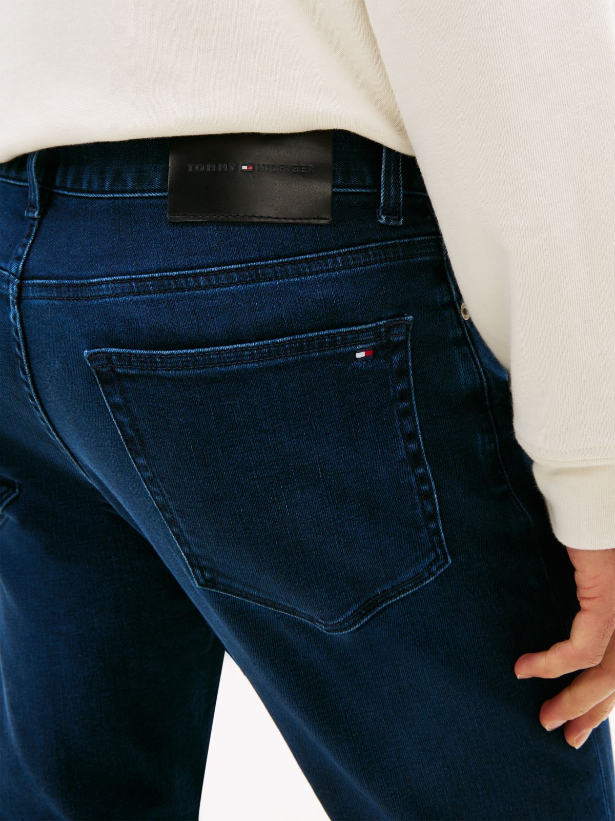 Bleecker Whiskered Slim Jeans — Blue