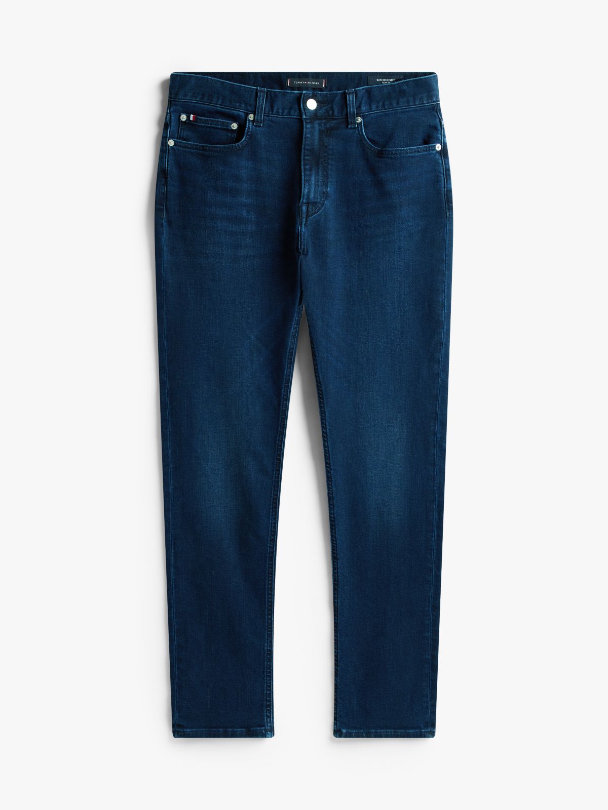 Bleecker Whiskered Slim Jeans — Blue